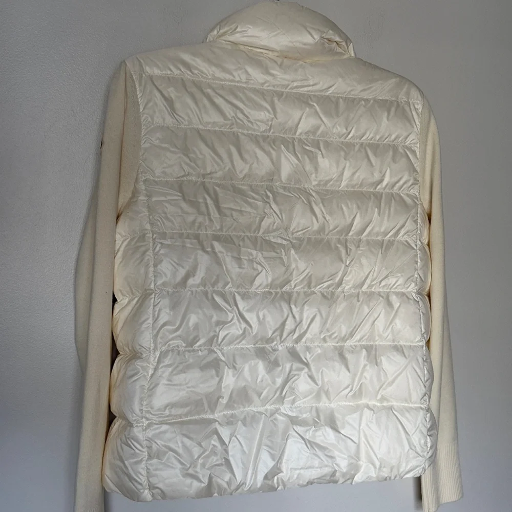 Moncler Women's Ivory Puffer Cardigan / Jacket - Picture 12 of 12